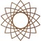 Ekena Millwork Eleanor Wood Fretwork Pierced Ceiling Medallion, Walnut, 38"OD x 14 5/8"ID x 1/4"T CMWP38X38X0250EAWA - alternate 3